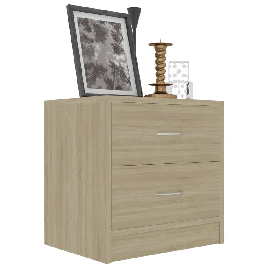 Nachtkastje 40x30x40 cm spaanplaat sonoma eikenkleurig 1 Sonoma eiken