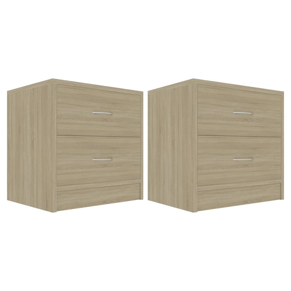 Nachtkastjes 40X30X40 Cm Spaanplaat Kleurig 2 Sonoma eiken