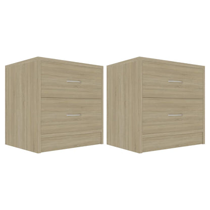 Nachtkastjes 40X30X40 Cm Spaanplaat Kleurig 2 Sonoma eiken
