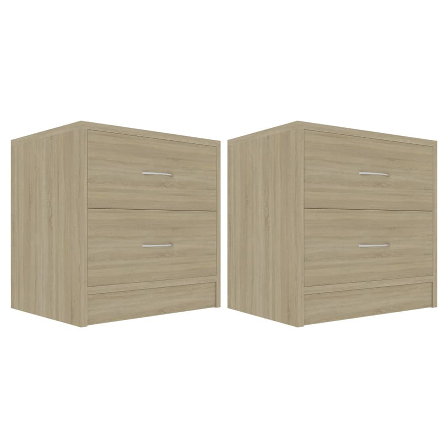 Nachtkastjes 40X30X40 Cm Spaanplaat Kleurig 2 Sonoma eiken