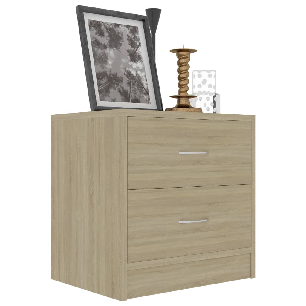 Nachtkastjes 40X30X40 Cm Spaanplaat Kleurig 2 Sonoma eiken