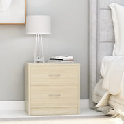 Nachtkastjes 2 st 40x30x40 cm spaanplaat sonoma eiken