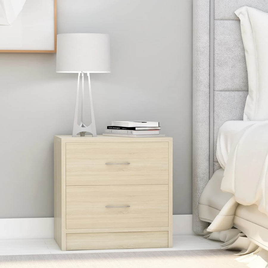 Nachtkastjes 40X30X40 Cm Spaanplaat Kleurig 2 Sonoma eiken