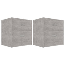 Nachtkastjes 2 st 40x30x40 cm spaanplaat betongrijs 2 Betongrijs