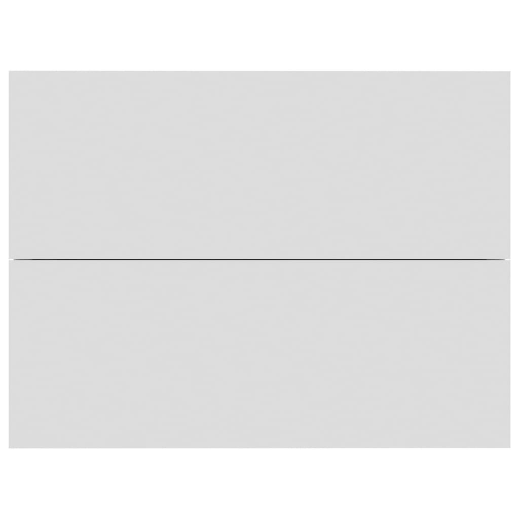 Nachtkastje 40x30x30 cm spaanplaat wit 1 Wit