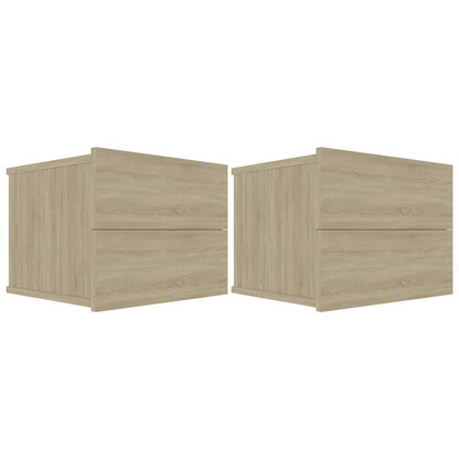 Nachtkastjes 40X30X30 Cm Spaanplaat Kleurig 2 Sonoma eiken
