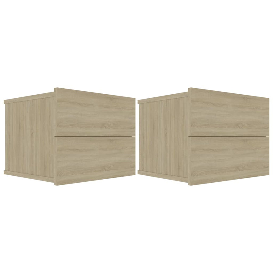 Nachtkastjes 40X30X30 Cm Spaanplaat Kleurig 2 Sonoma eiken