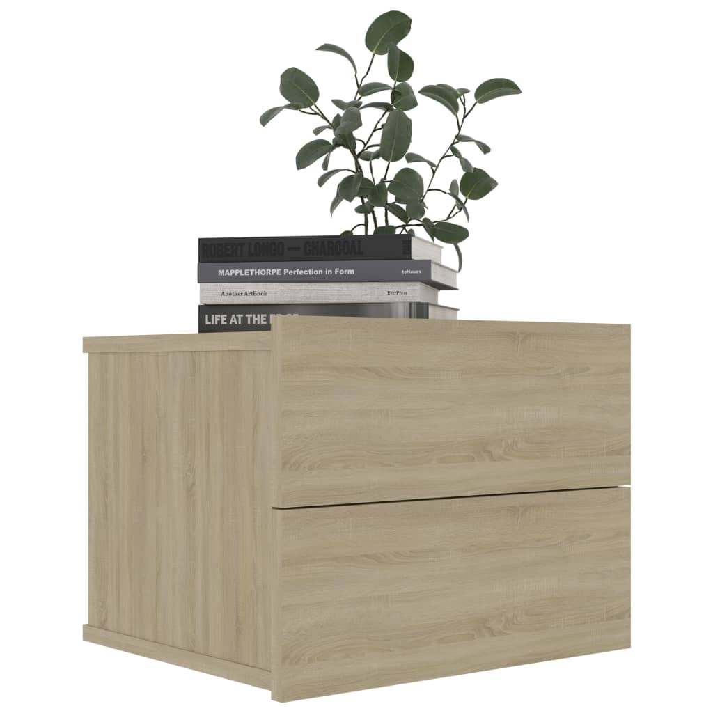 Nachtkastjes 40X30X30 Cm Spaanplaat Kleurig 2 Sonoma eiken
