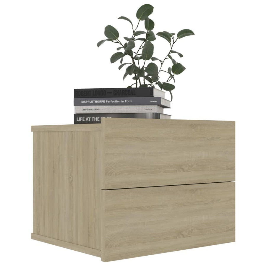 Nachtkastjes 40X30X30 Cm Spaanplaat Kleurig 2 Sonoma eiken