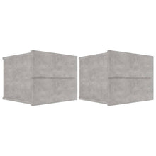 Nachtkastjes 2 st 40x30x30 cm spaanplaat betongrijs 2 Betongrijs