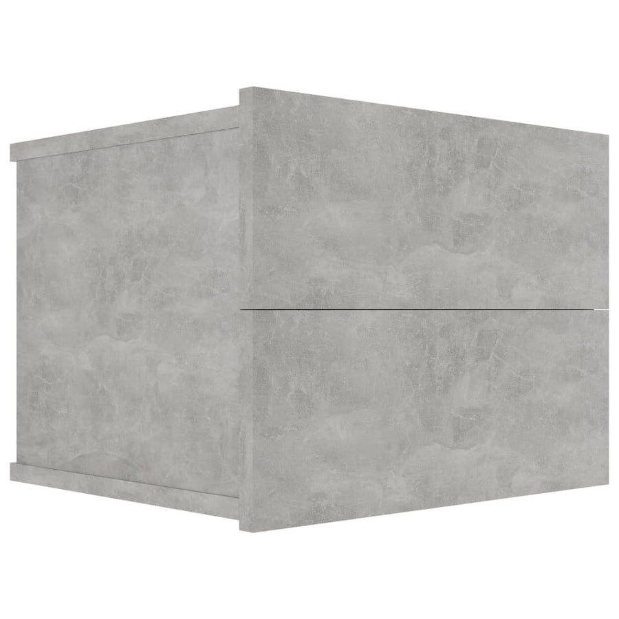 Nachtkastjes 2 st 40x30x30 cm spaanplaat betongrijs 2 Betongrijs