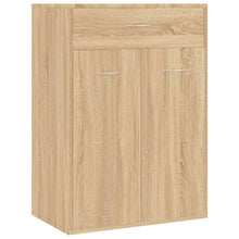 Schoenenkast 60x35x84 cm bewerkt hout sonoma eikenkleurig
