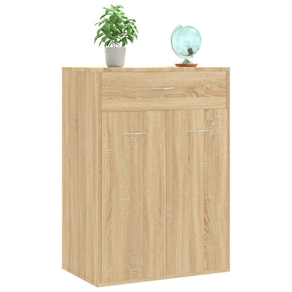 Schoenenkast 60x35x84 cm bewerkt hout sonoma eikenkleurig