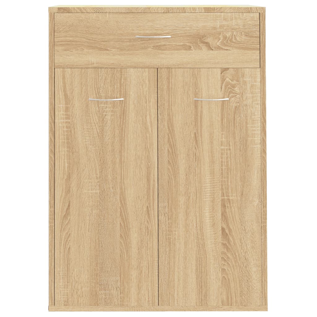 Schoenenkast 60x35x84 cm bewerkt hout sonoma eikenkleurig