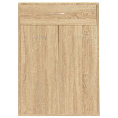 Schoenenkast 60x35x84 cm bewerkt hout sonoma eikenkleurig