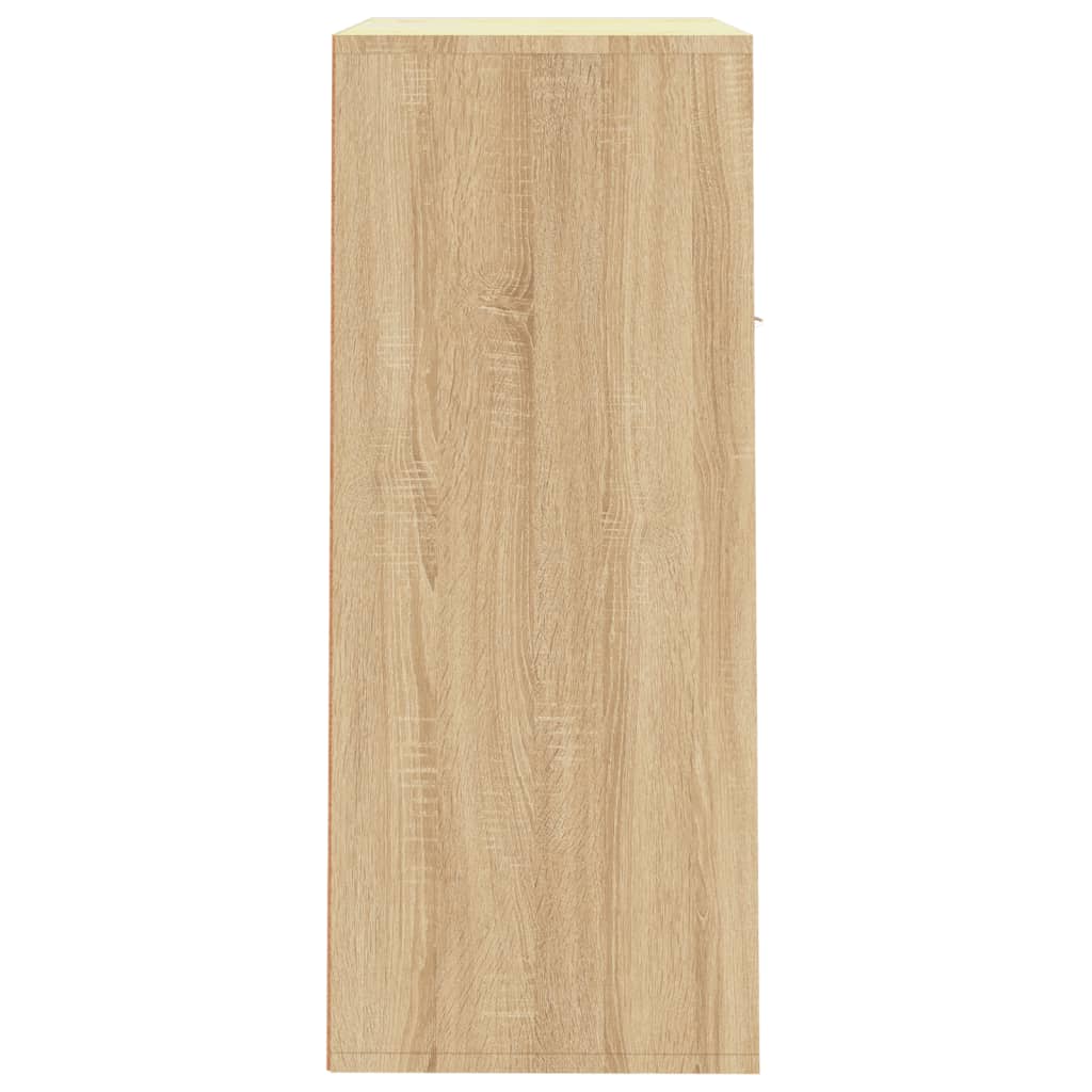 Schoenenkast 60x35x84 cm bewerkt hout sonoma eikenkleurig