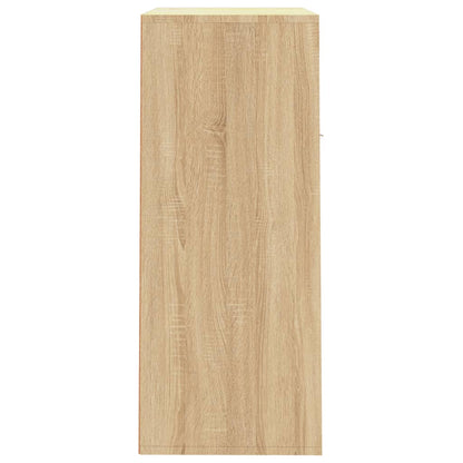 Schoenenkast 60x35x84 cm bewerkt hout sonoma eikenkleurig