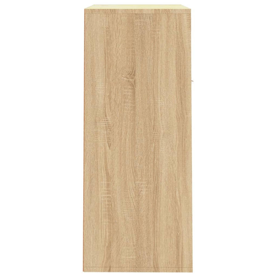 Schoenenkast 60x35x84 cm bewerkt hout sonoma eikenkleurig