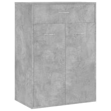 Schoenenkast 60X35X84 Cm Bewerkt Hout Betongrijs 1
