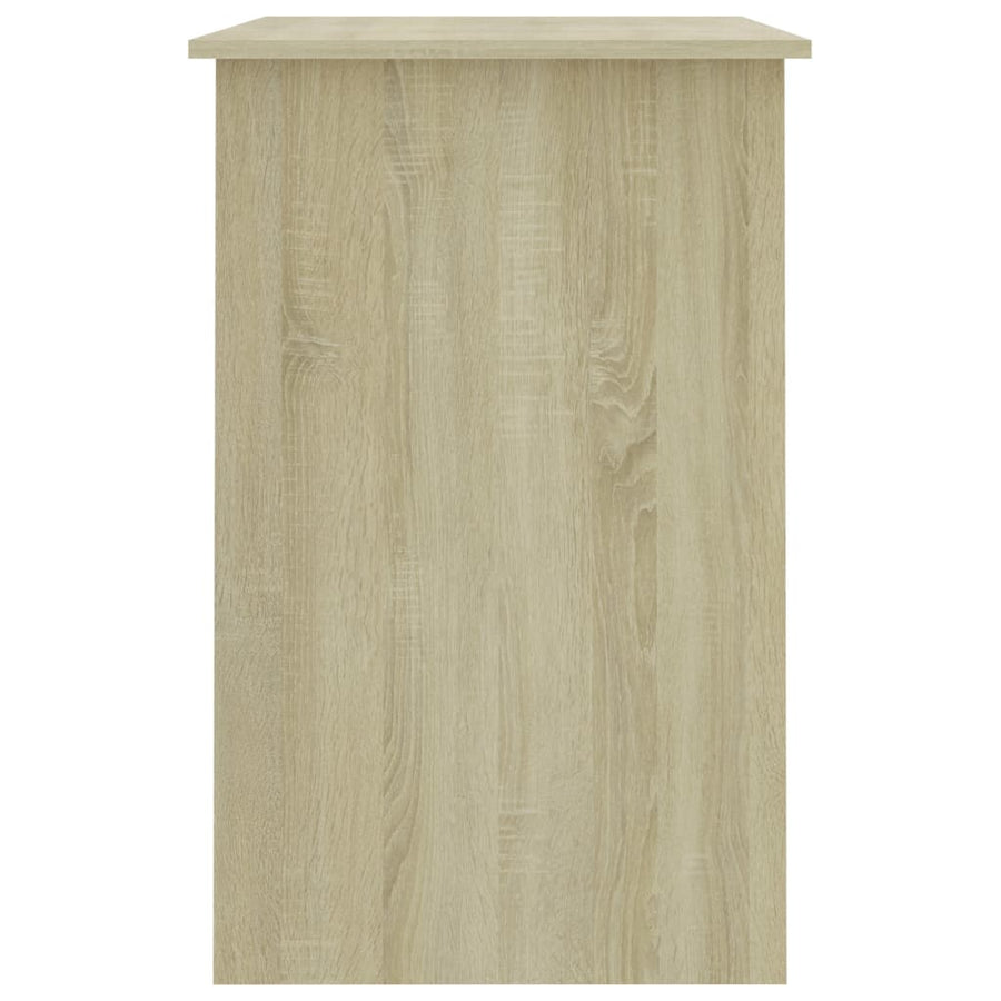 Bureau 100x50x76 cm bewerkt hout sonoma eikenkleurig Sonoma eiken
