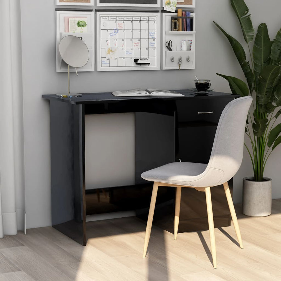 Bureau 100X50X76 Cm Bewerkt Hout Wit