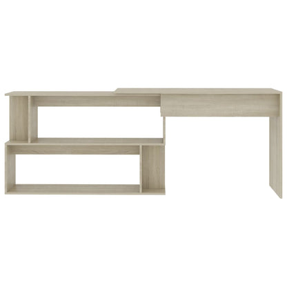 Hoekbureau 200X50X76 Cm Bewerkt Hout Kleurig Sonoma eiken