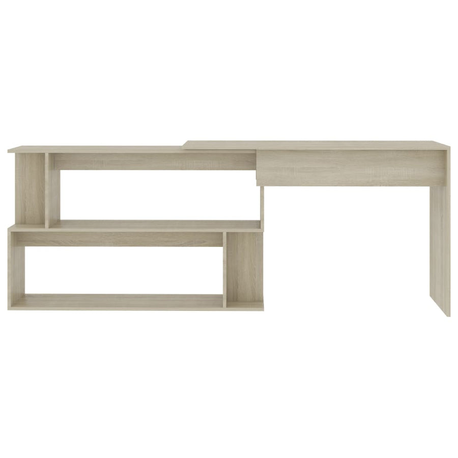 Hoekbureau 200X50X76 Cm Bewerkt Hout Kleurig Sonoma eiken