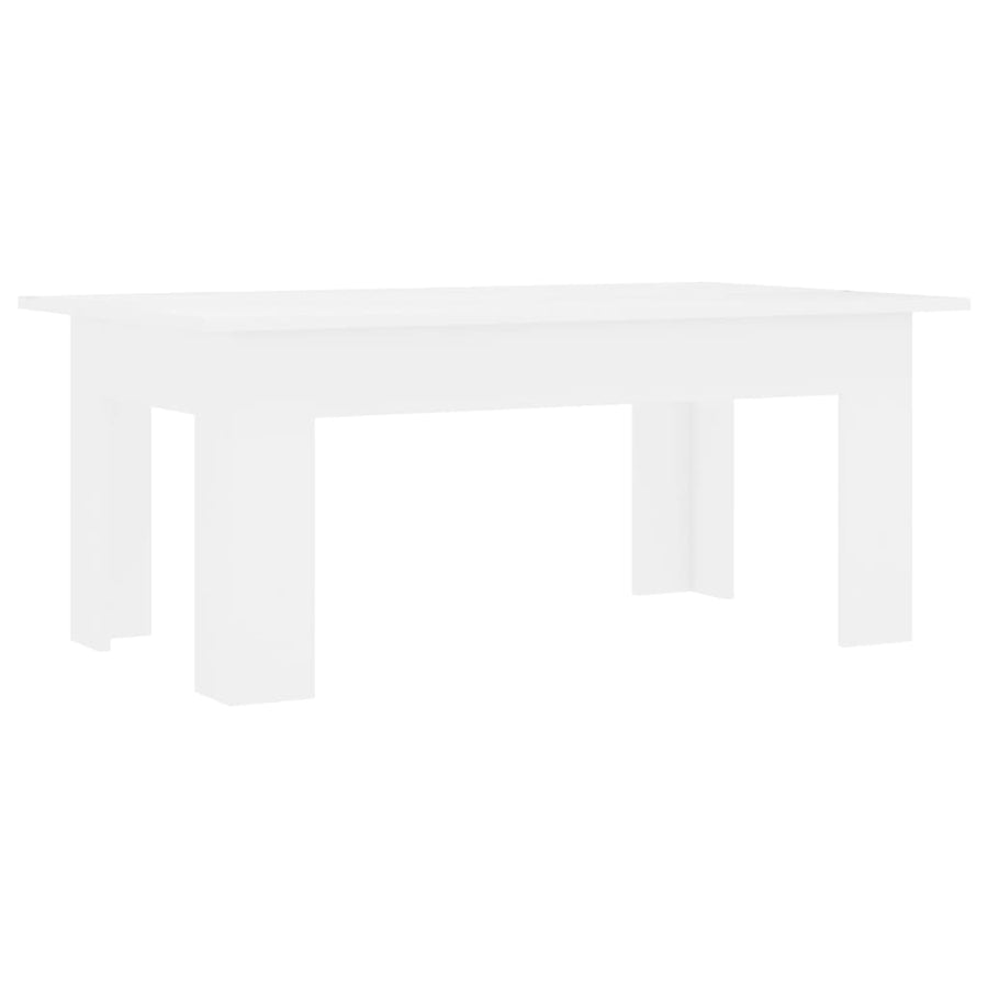 Salontafel 00X60X42 Cm Bewerkt Hout Wit