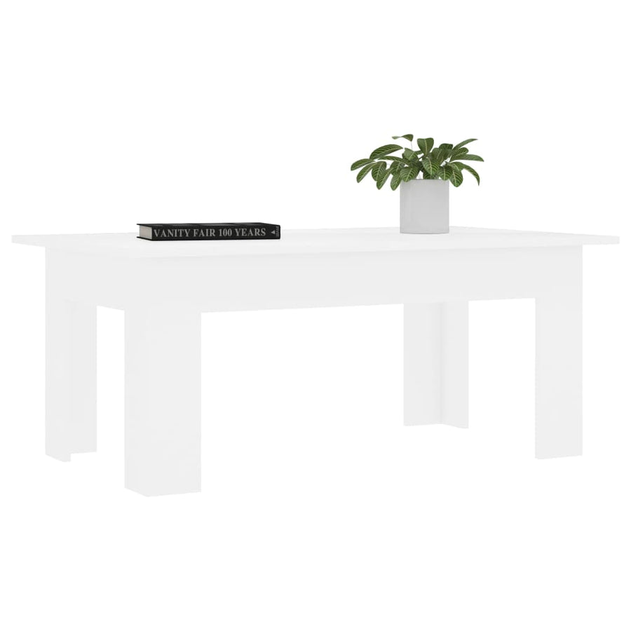Salontafel 00X60X42 Cm Bewerkt Hout Wit
