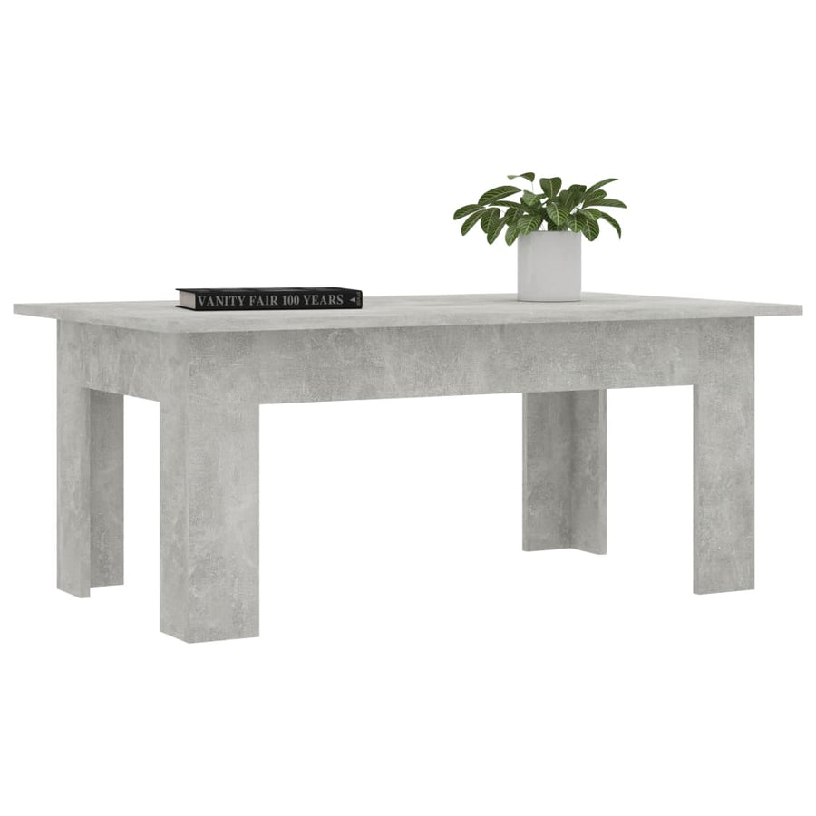 Salontafel 00X60X42 Cm Bewerkt Hout Betongrijs