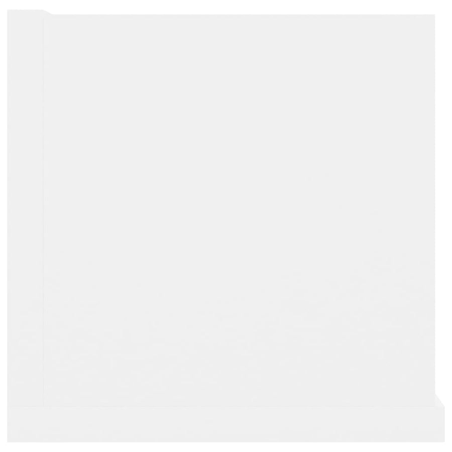 Cd-wandschap 100x18x18 cm spaanplaat wit Wit