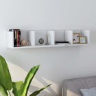 Cd-wandschap 100x18x18 cm wit spaanplaat