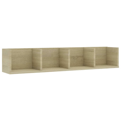 Cd-wandschap 100x18x18 cm spaanplaat sonoma eikenkleurig Sonoma eiken