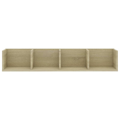 Cd-wandschap 100x18x18 cm spaanplaat sonoma eikenkleurig Sonoma eiken