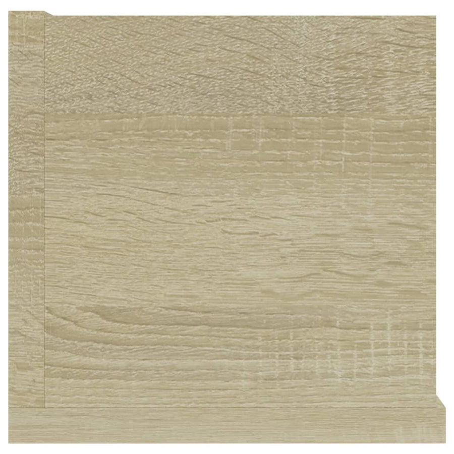 Cd-wandschap 100x18x18 cm spaanplaat sonoma eikenkleurig Sonoma eiken