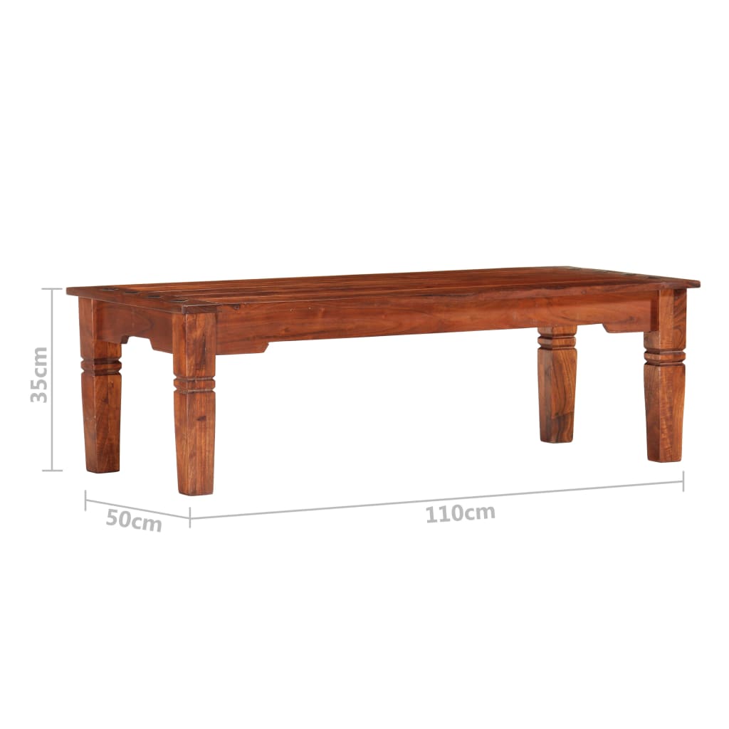 Salontafel 110x50x35 cm massief acaciahout