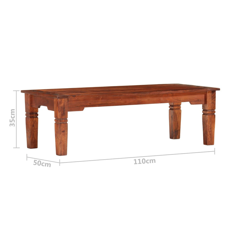 Salontafel 110x50x35 cm massief acaciahout
