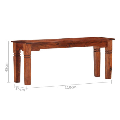 Bank 110 cm massief acaciahout