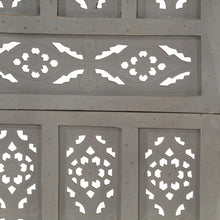 Kamerscherm Panelen Handgesneden 200X16 Cm Mangohout 5 Grijs