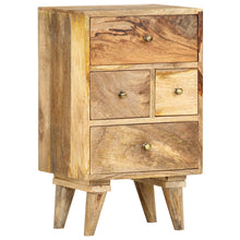 Nachtkastje 36x30x60 cm massief mangohout