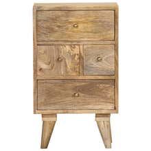 Nachtkastje 36x30x60 cm massief mangohout