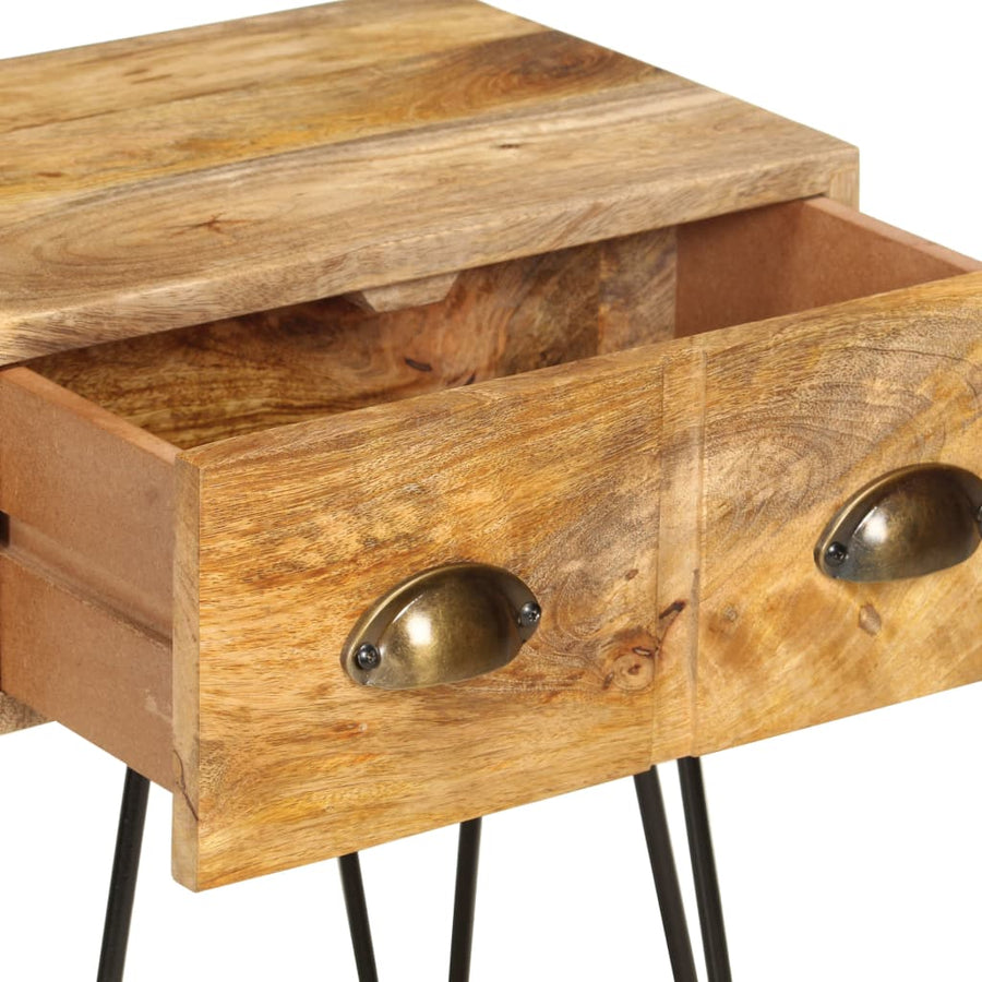 Nachtkastje 40x30x50 cm massief mangohout