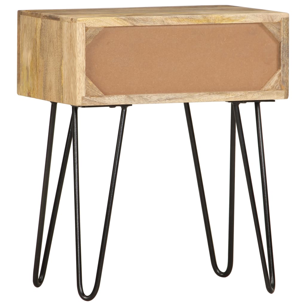 Nachtkastje 40x30x50 cm massief mangohout
