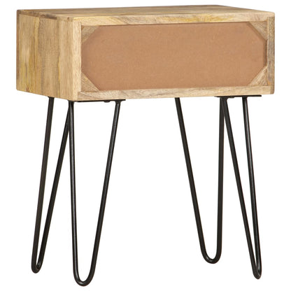 Nachtkastje 40x30x50 cm massief mangohout