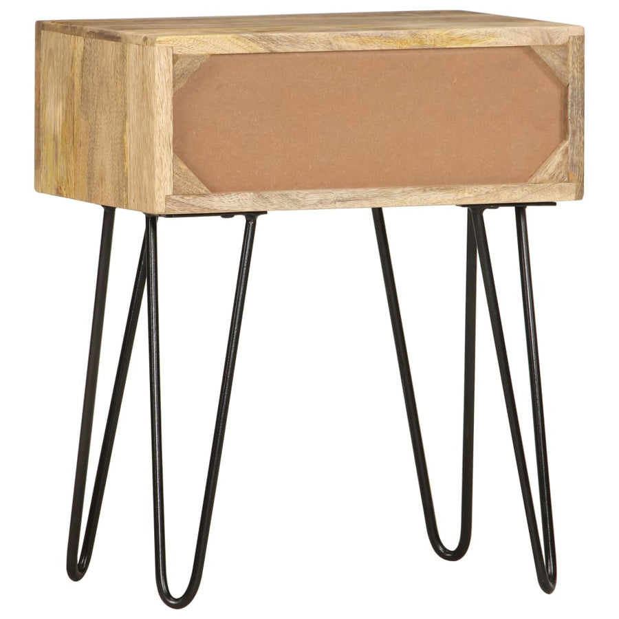 Nachtkastje 40x30x50 cm massief mangohout