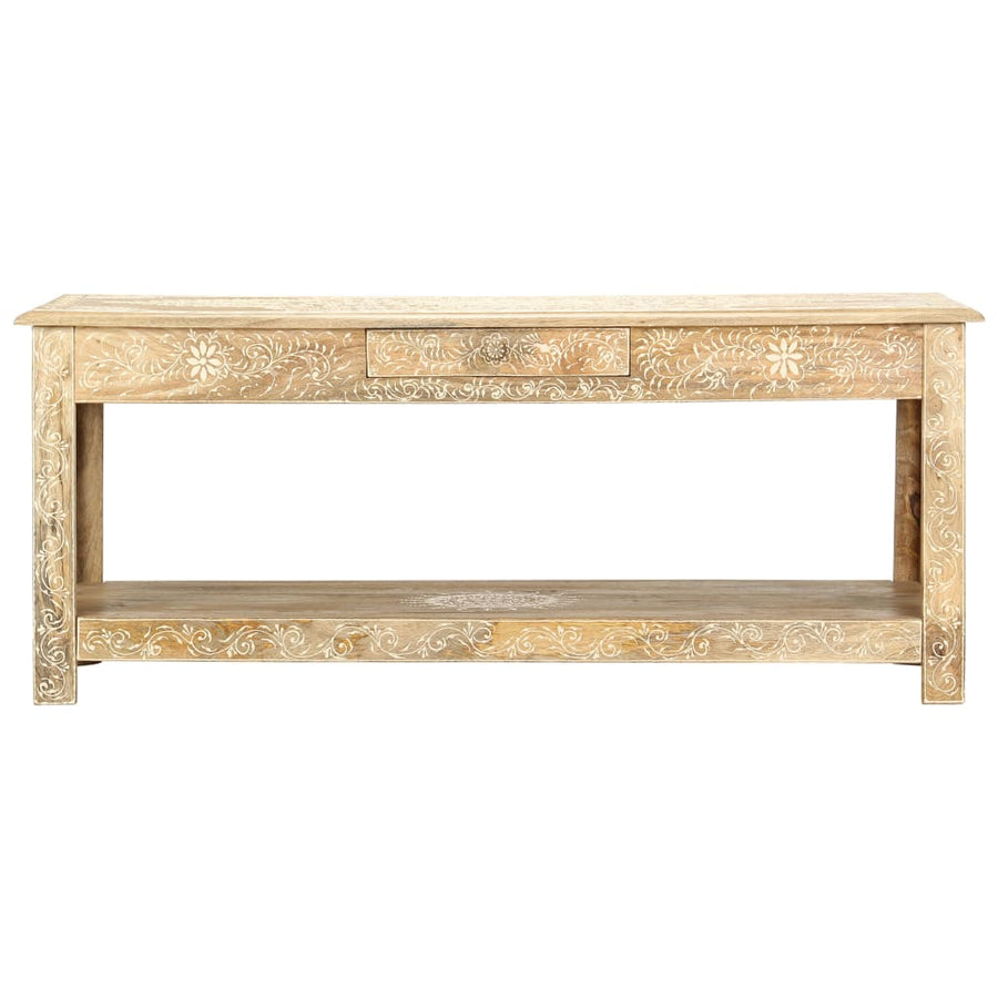 Salontafel Handgeschilderd 110X50X45 Cm Massief Mangohout