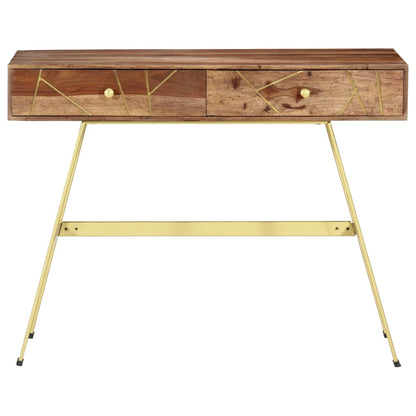 Schrijftafel Met Lades 100X55X75 Cm Massief Sheeshamhout massief sheesham hout