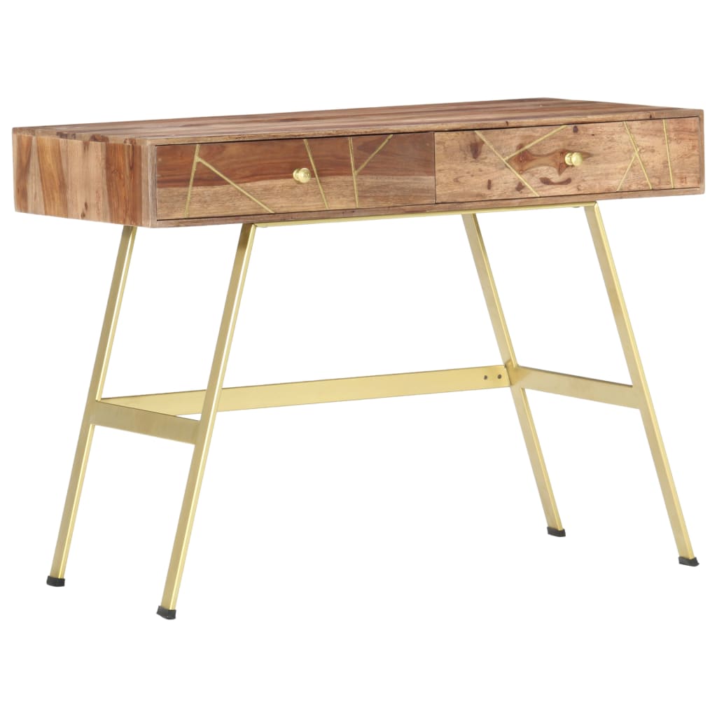 Schrijftafel Met Lades 100X55X75 Cm Massief Sheeshamhout massief sheesham hout