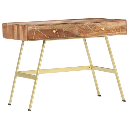 Schrijftafel Met Lades 100X55X75 Cm Massief Sheeshamhout massief sheesham hout