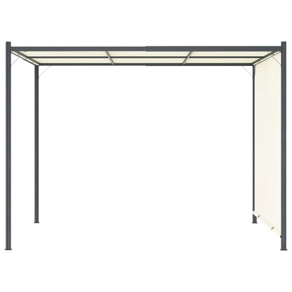 Pergola Met Verstelbaar Dak 3X3 M Staal Crèmewit